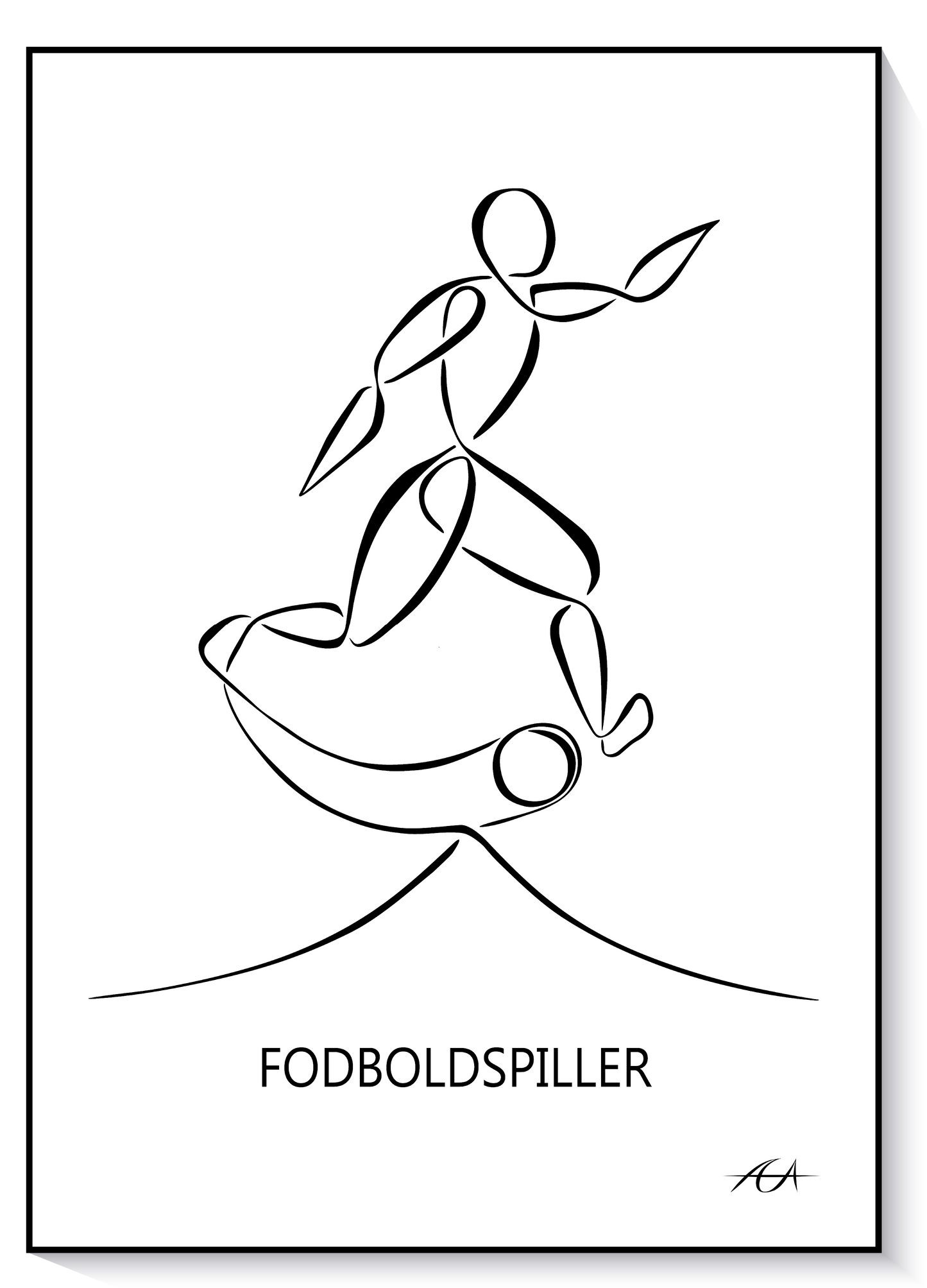 Fodboldspiller - AEArt