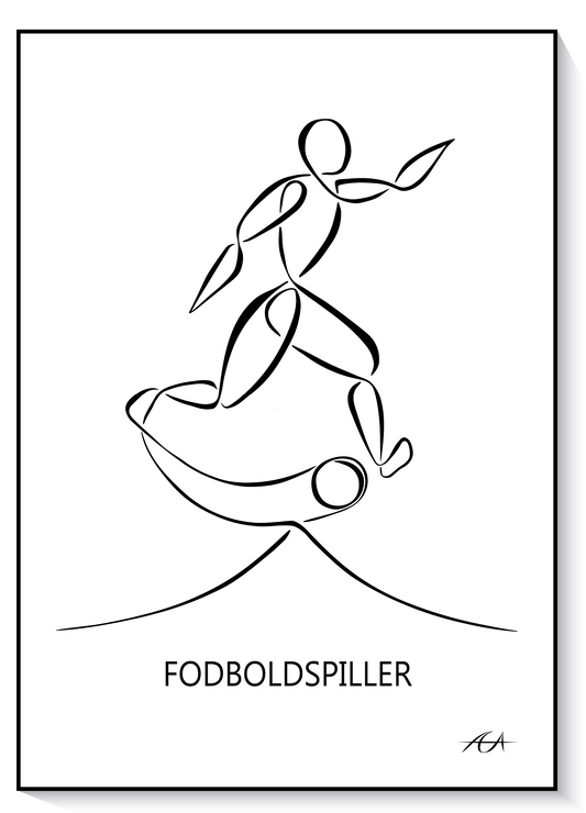 Fodboldspiller - AEArt